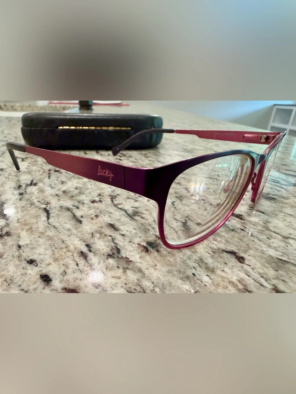 Lucky Brand “Lucky You” Stealie Eyeglasses Frames Purple 51-18-140